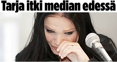 Tarja itki median edessä